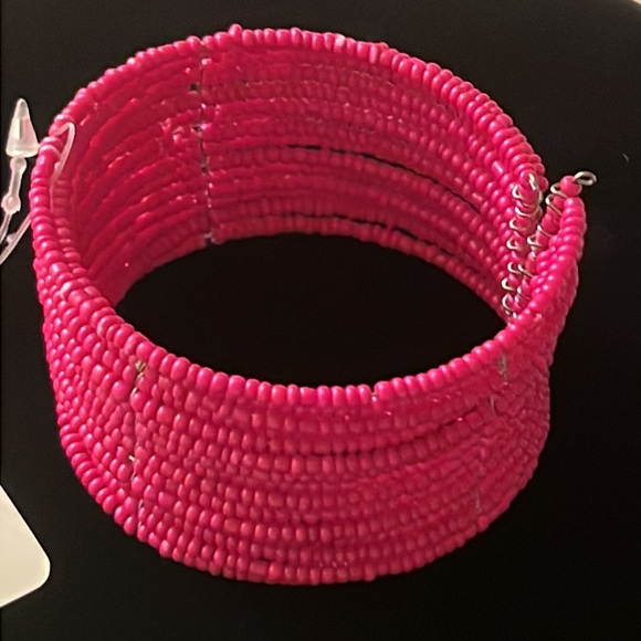 Boho chic bead bangle in many colors - Picture 12 of 12